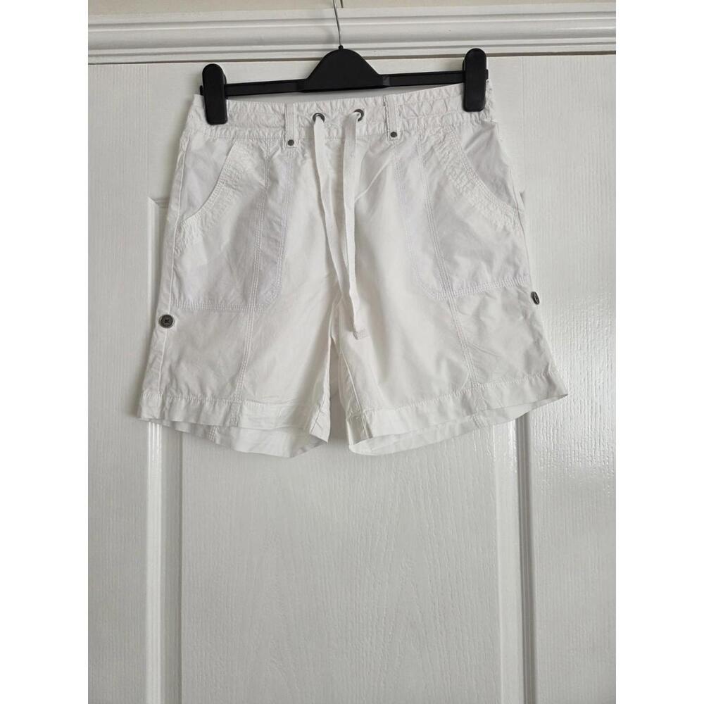 Womens White Shorts-ladies Size 10